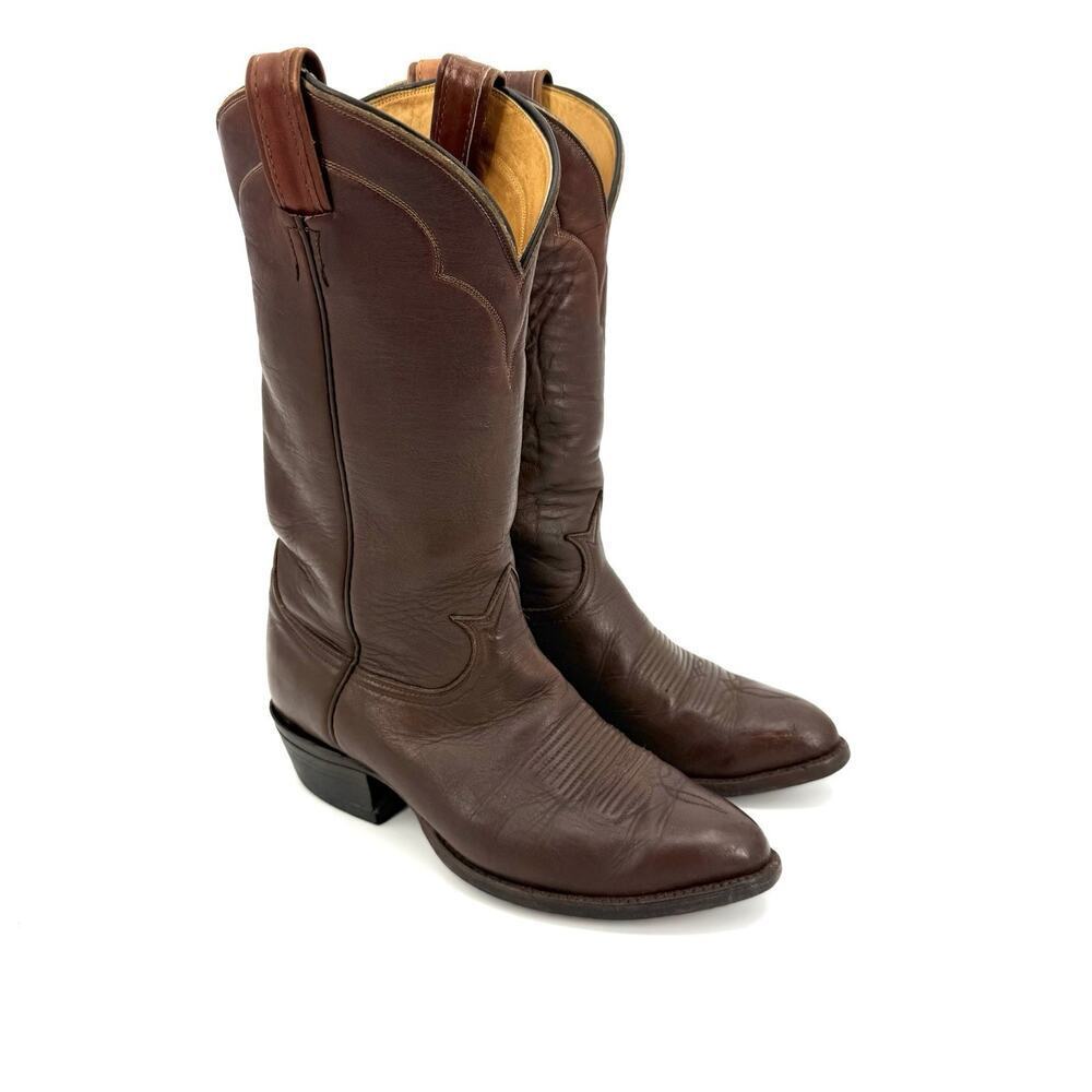 Tony Lama Brown Leather Western Boots